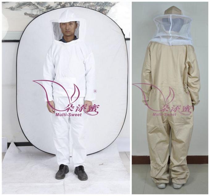 Weiße Körper-Imkerei-Schutz-Jacke Browns halbe für Imker